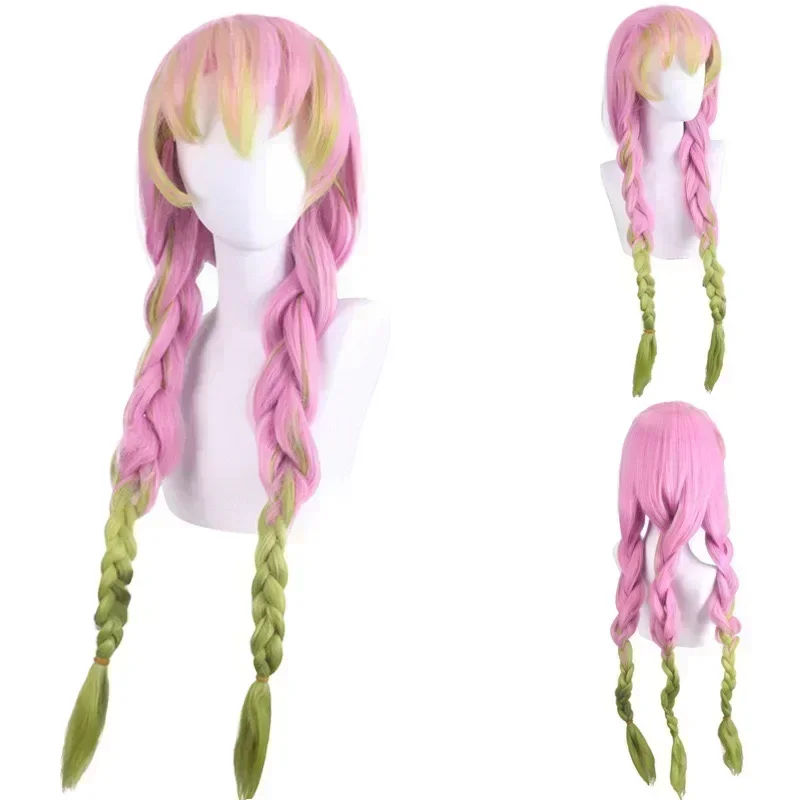 2025 Halloween Anime Oke Roji Mitsuri Cosplay Kimetsu No Yaiba Kostuum Kimono Uniforme Roji Mitsuri Pruik Halloween Kleding - Image 5