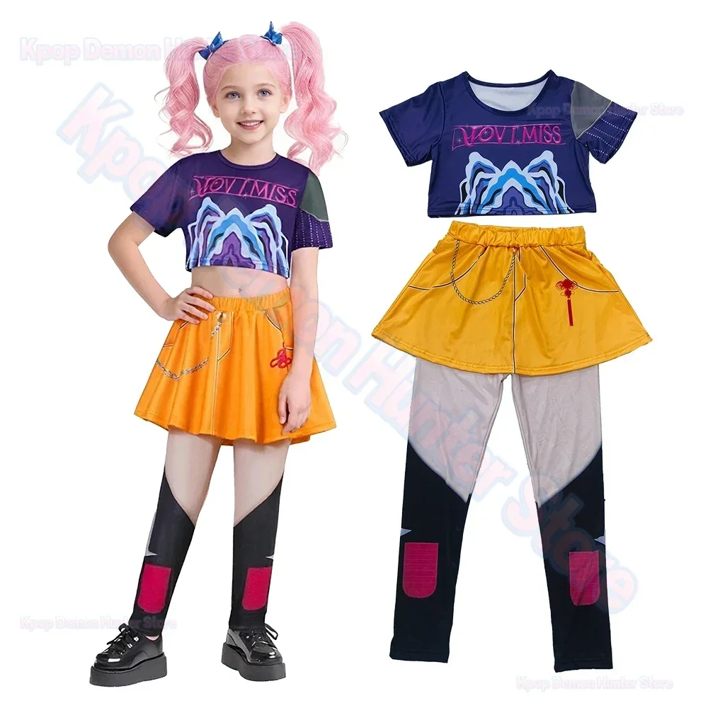 New Zoey Cosplay Girl Group Rumi Kids Costume Mira Outfit Favorite Stage Performance Clothes Halloween Animated Movie Dress Up - Image 6