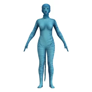 2025 Halloween Costume de Cosplay Avatar du film Jake Sully Neytiri, combinaison de fête Zentai en Polyester, queue d'halloween