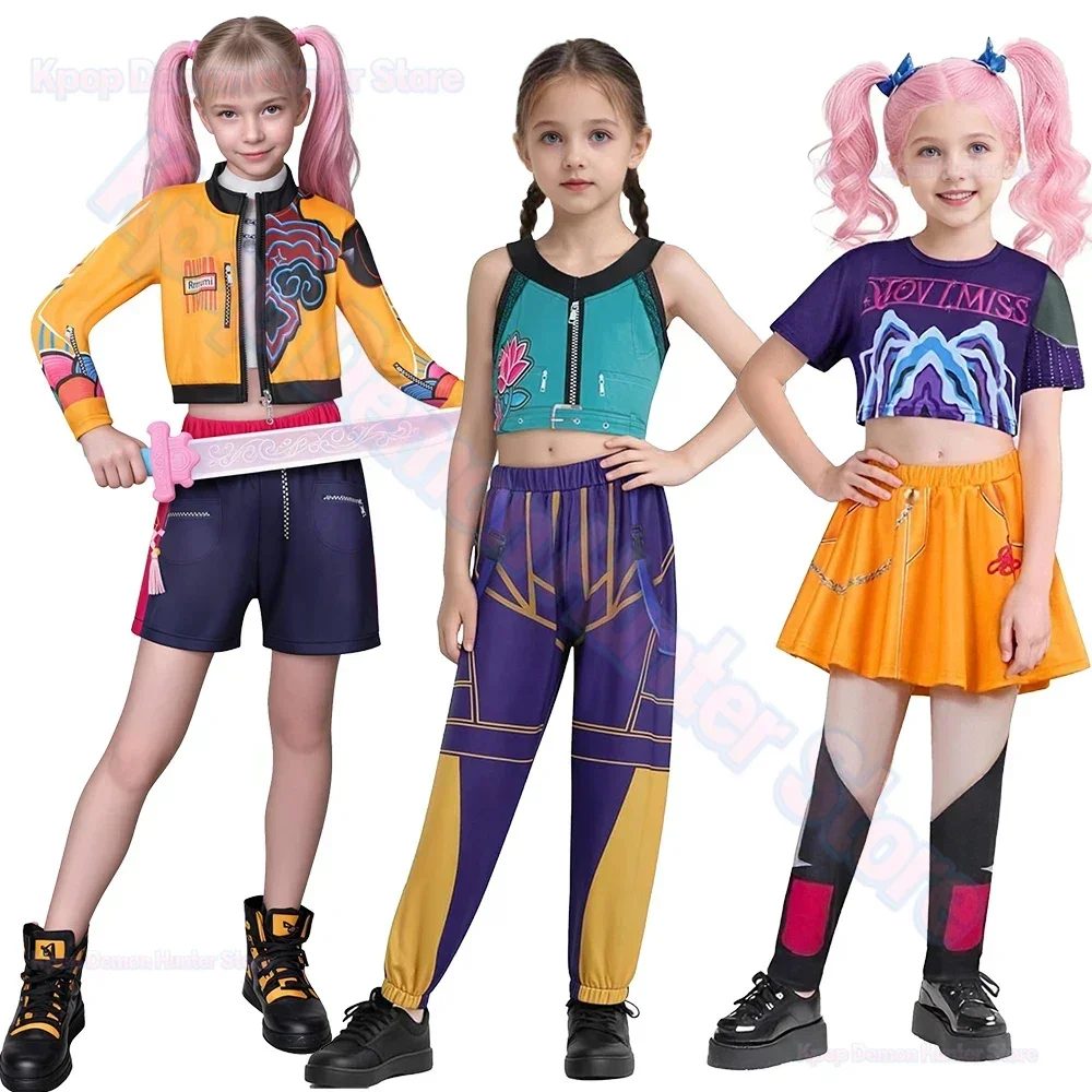 New Zoey Cosplay Girl Group Rumi Kids Costume Mira Outfit Favorite Stage Performance Clothes Halloween Animated Movie Dress Up - Image 5