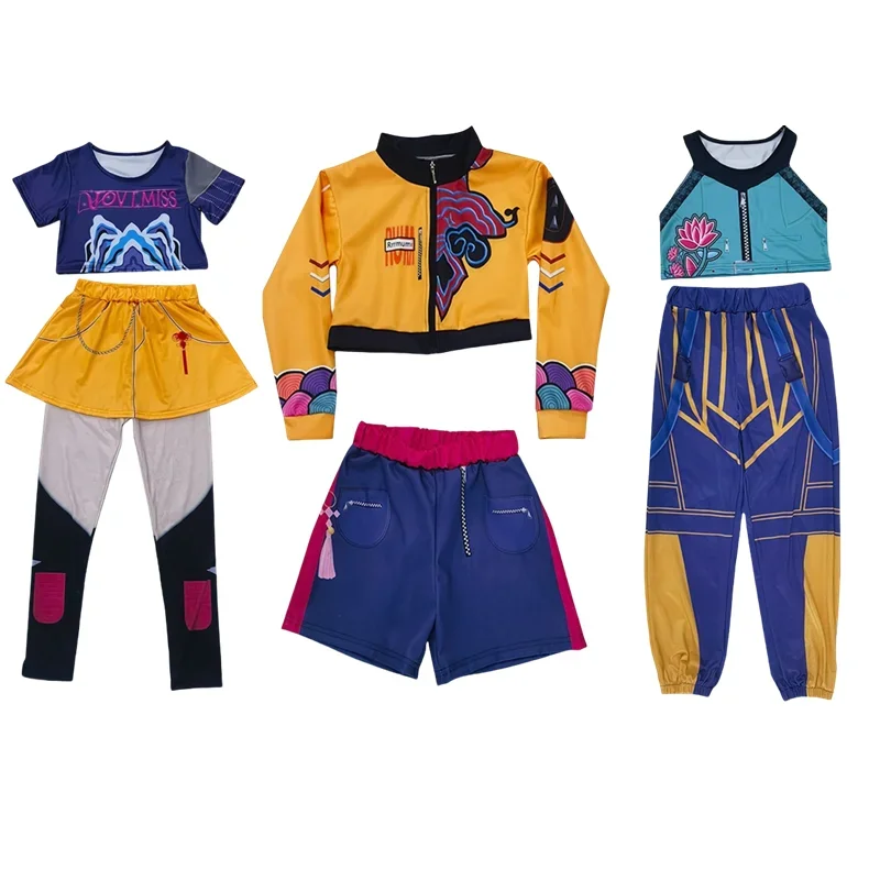 2025 Halloween Filles Zoey Mira Rumi Costume Kpop chasseurs de démons Cosplay Anime Halloween fête carnaval Costumes Gril